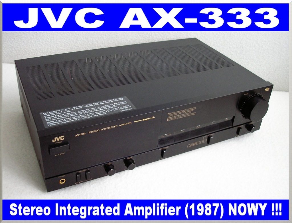 JVC AX-333 / INTEGRATED AMPLIFIER 1987 r. NOWY !!