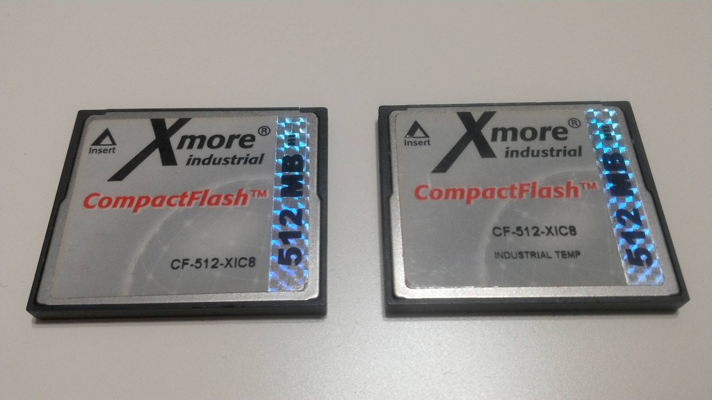 Karta CompactFlash CF Xmore 512MB komplet 2szt