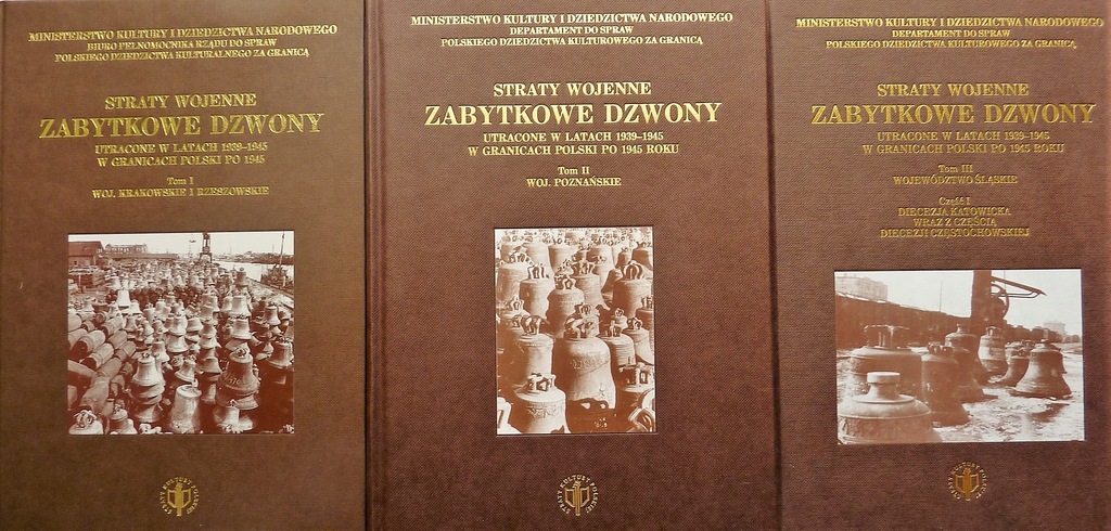 ZABYTKOWE DZWONY STRATY WOJENNE 1-3 komplet