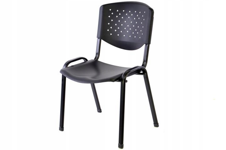 Krzesło biurowe konferencyjne - czarne
