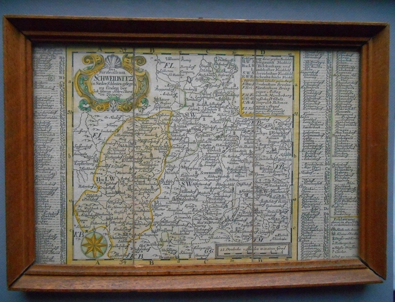 MAPA SCHWEIDNITZ /ŚWIDNICA-ŚLĄSK pocz.XVIII w.