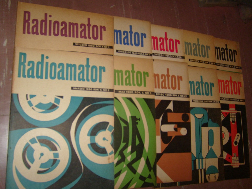 Radioamator 1960r numery 1,3-7,9-12
