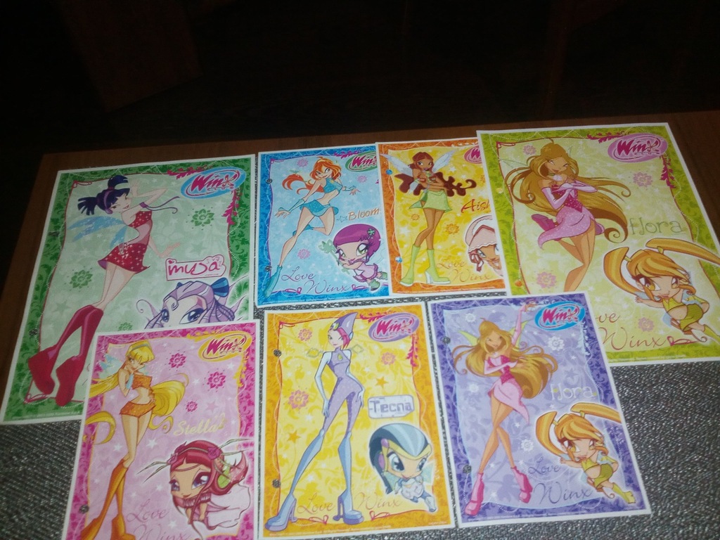 Karteczki Winx 7 sztuk