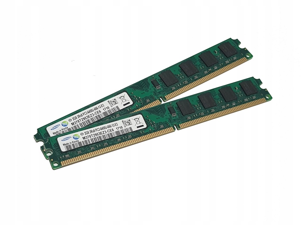 SAMSUNG 4GB (2x2GB) DDR2 800MHz PC2-6400 CL6 FV23%