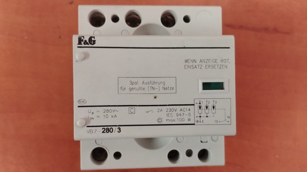 Ogranicznik przepięć F&G VB7-280/3  10kA