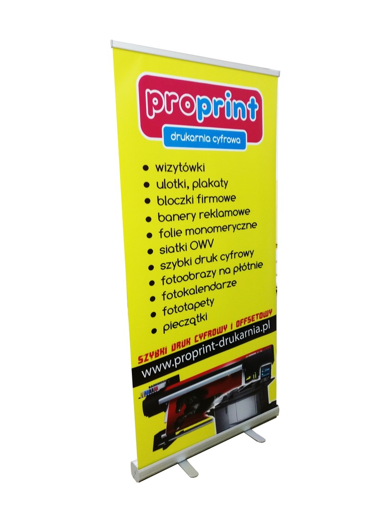 ROLL UP 85x200cm 1440 dpi kaseta blockout + wydruk