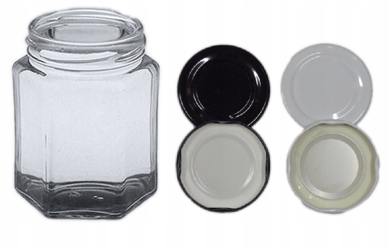 SŁOIK SŁOICZEK 200ml Fi58 FARMA + Zakrętki |15szt