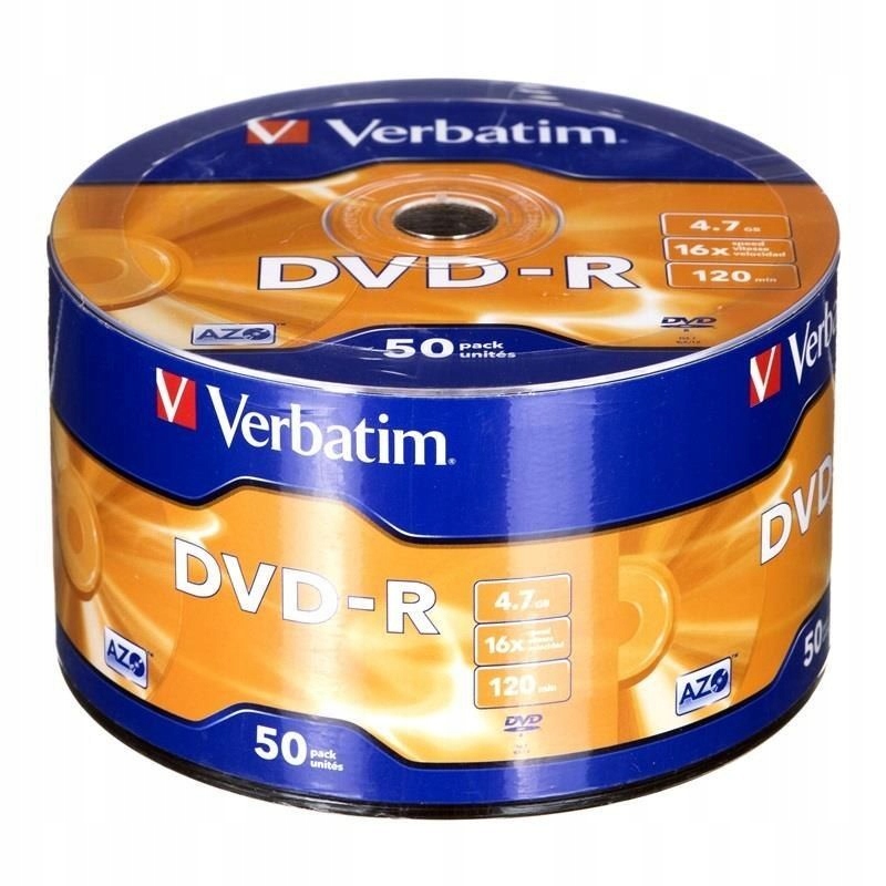 DVD-R Verbatim 43788 (4,7GB; 16x; 50szt.; Spindle)