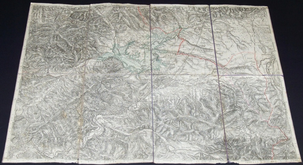 TVRDOSIN CHYŻNE TATRY JABŁONKA MAPA WOJSKOWA 1900