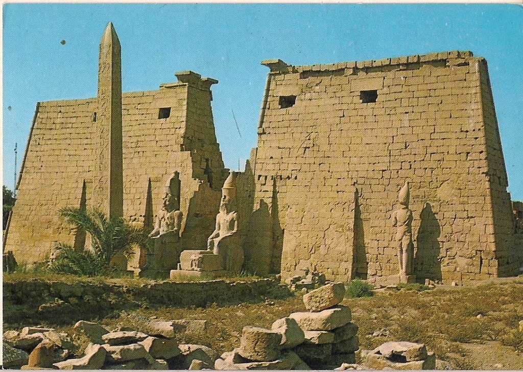 pocztówka LUXOR Świętynia Ramzesa II EGIPT