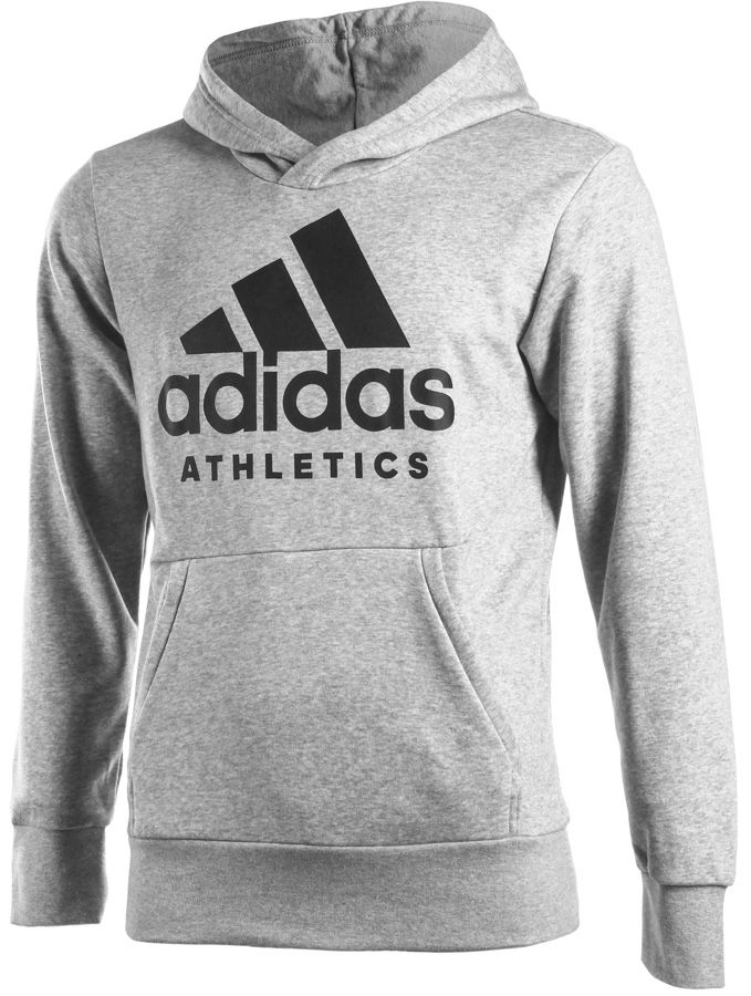 Adidas Sport ID Pullover Hoodie Branded Grey # XL