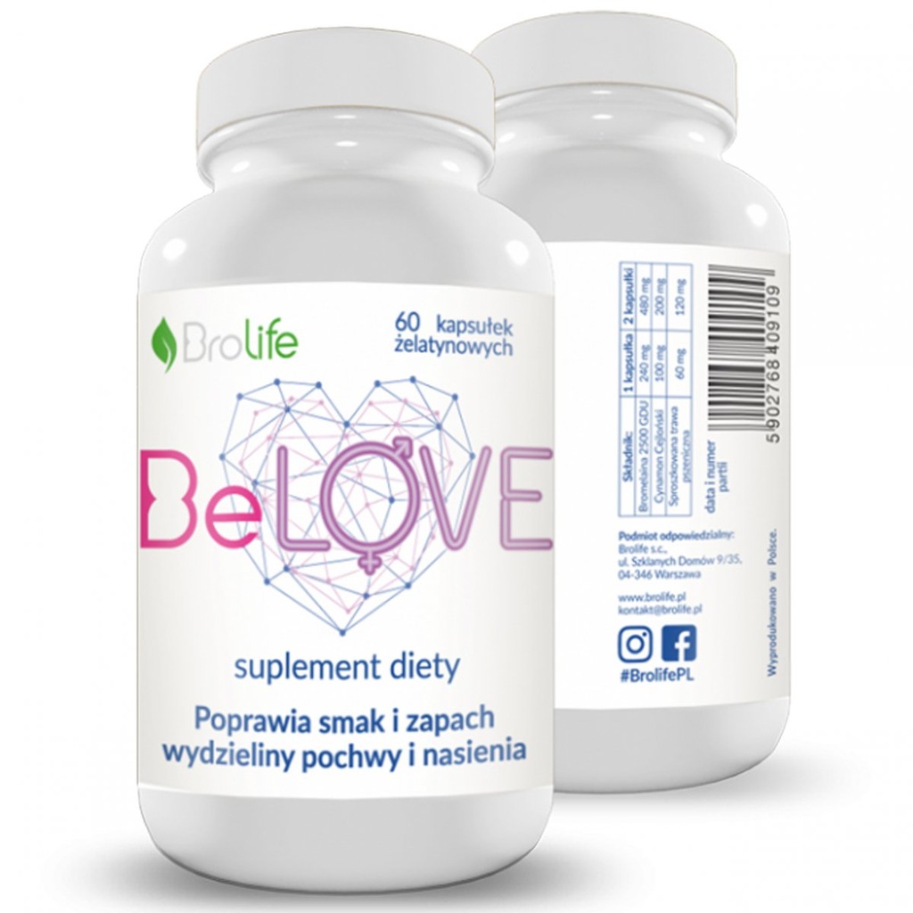 BeLOVE POPRAWIA ZAPACH SMAK SPERMY I ŚLUZU POCHWY