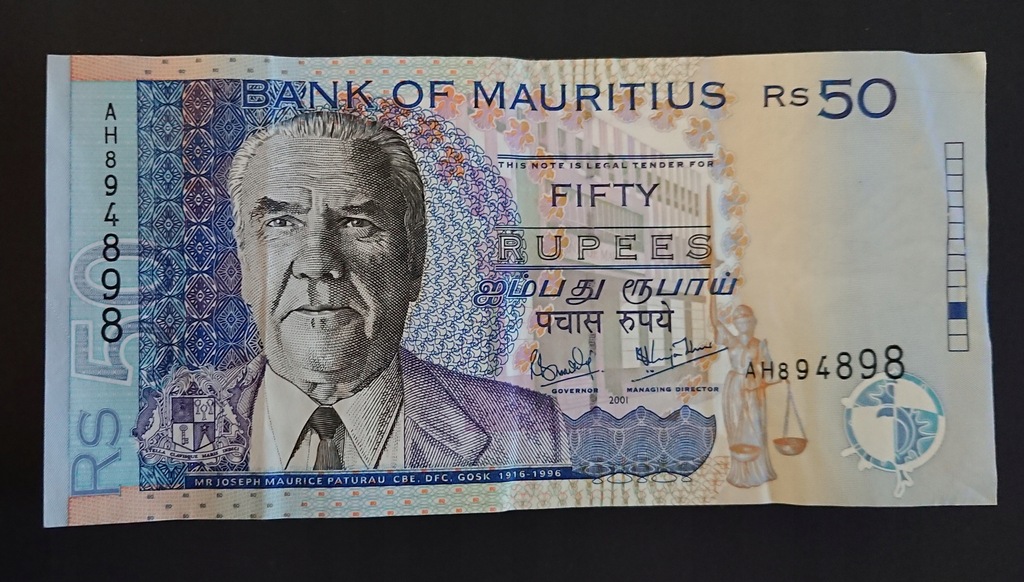 Mauritius - 50 Rupii - 2001 rok