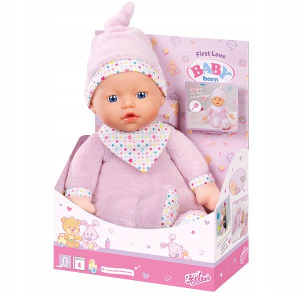 BABY BORN Lalka Pierwsza Miłość z grzechotką wewną
