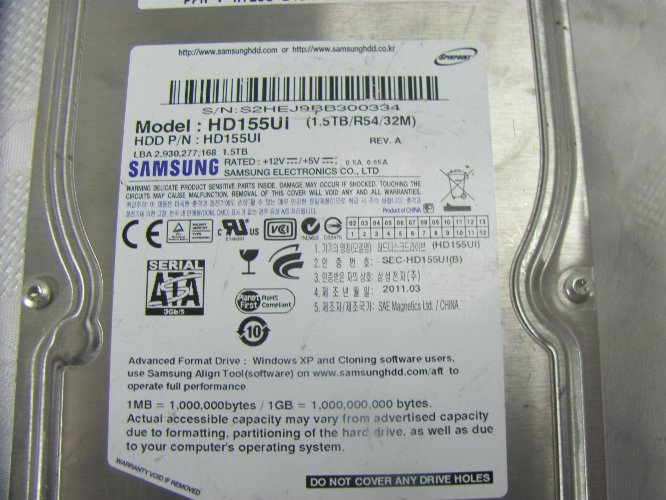HDD SAMSUNG HD155UI 1.5TB 3,5" W13