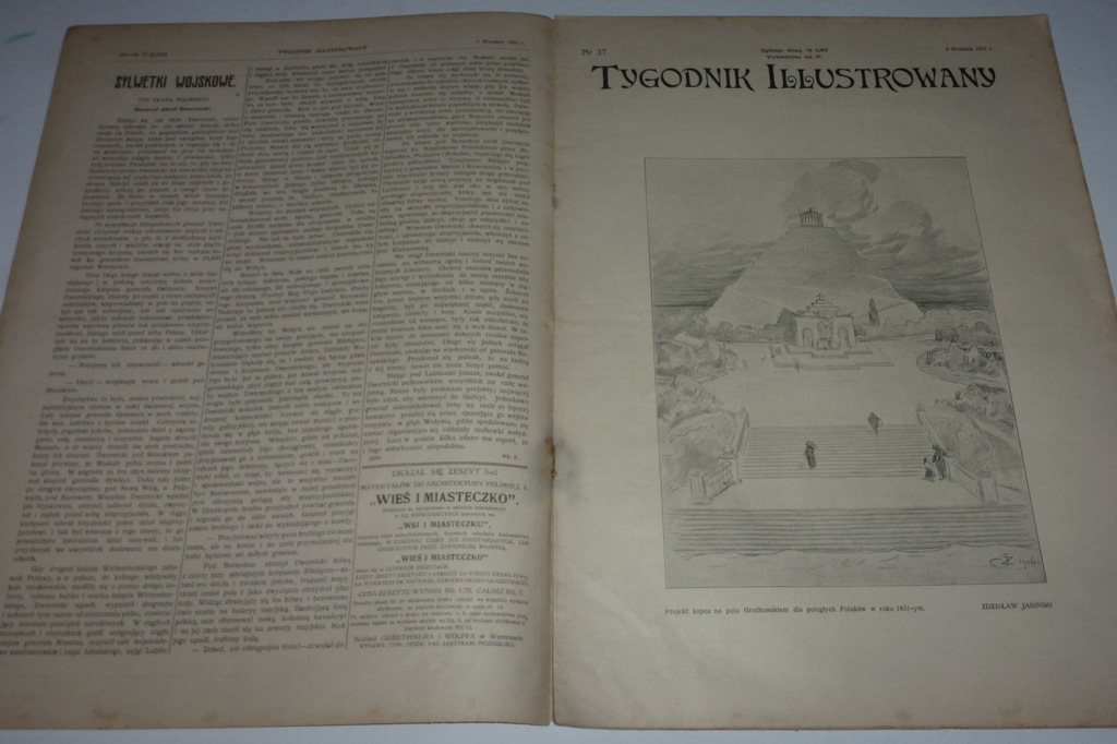 Tygodnik Ilustrowany 37/1916 Brochów Powiśle