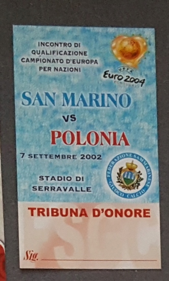 SAN MARINO- POLSKA- ELIMINACJE EURO 2004