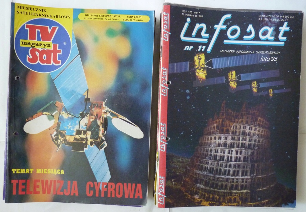 magazyny Info-Sat i TV-SAT (zestaw miesięczników)!