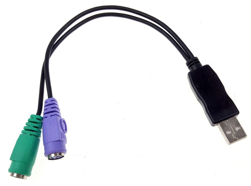 Adapter przejściówka USB - 2x PS2