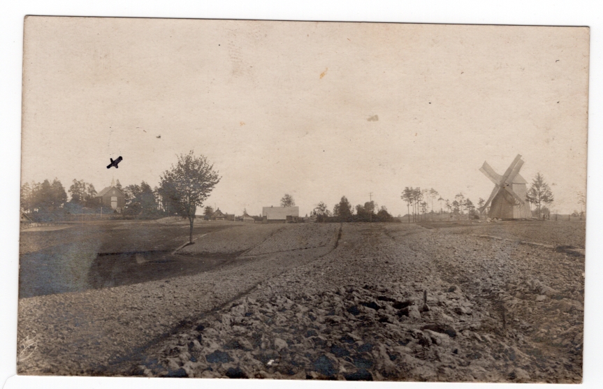 Gajdy k Uciana Litwa - Kościół wiatrak FOTO ok1915