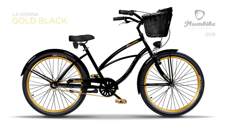 Rower Plumbike LA DONNA BLACK GOLD wysyłka gratis