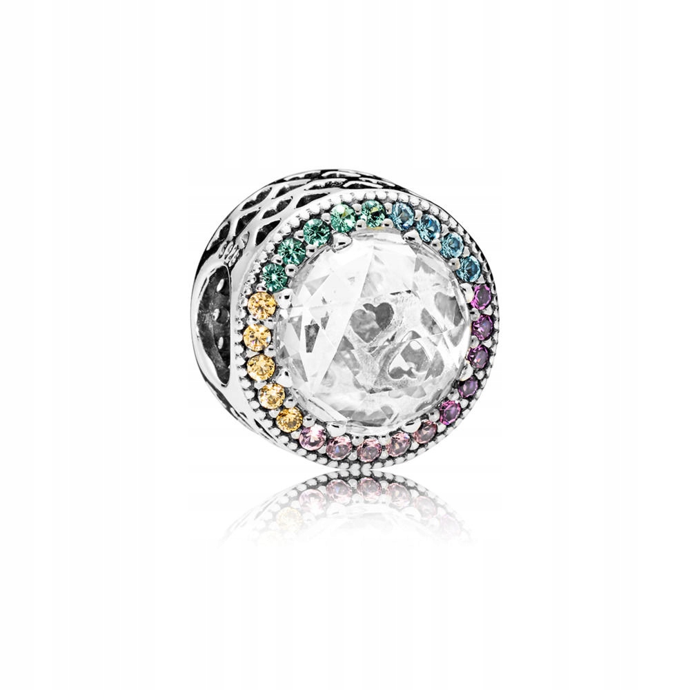 Charms Pandora - Kolorowe serca 791725CZMX