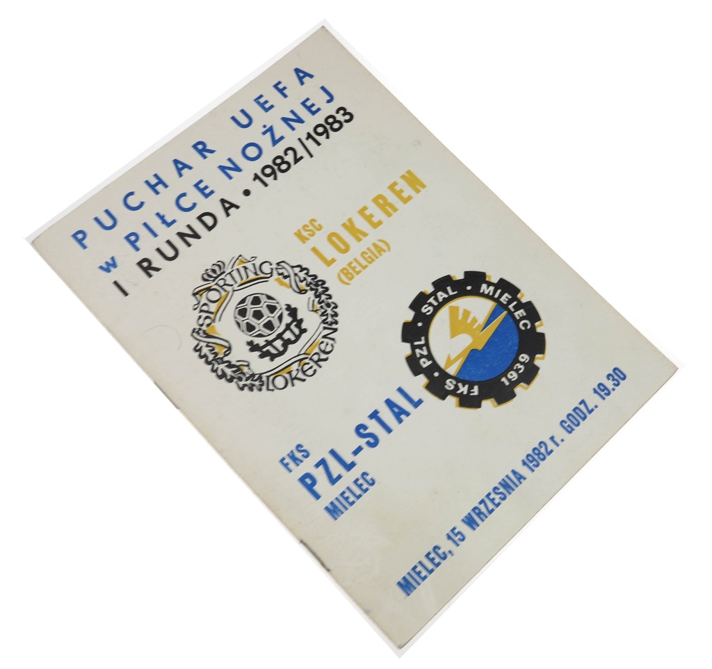 Puchar UEFA LOKEREN BELGIA - FKS STAL MIELEC 1982