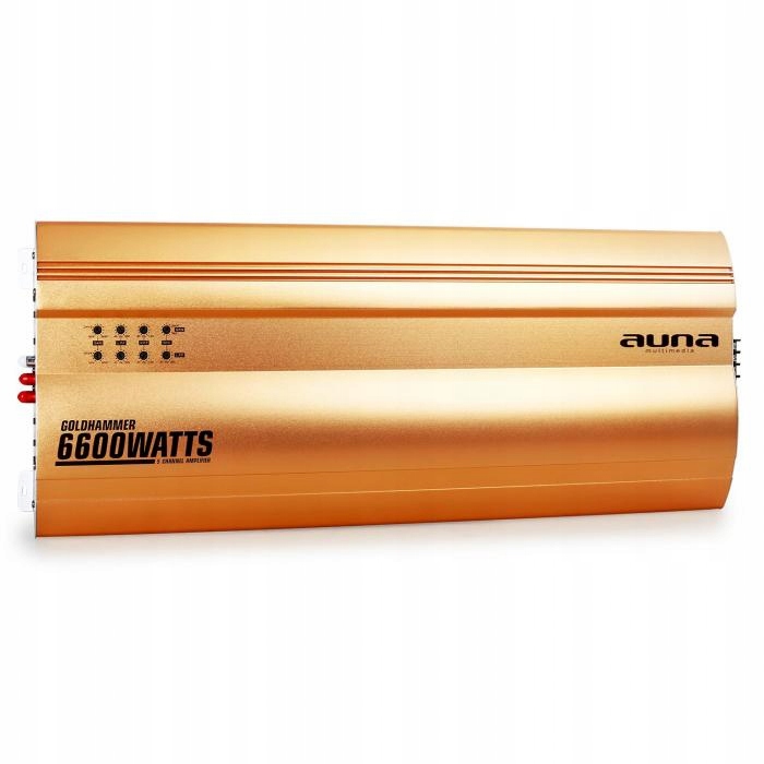 WZMACNIACZ SAMOCHODOWY AUNA 6600W GOLD 5-KANAŁOWY