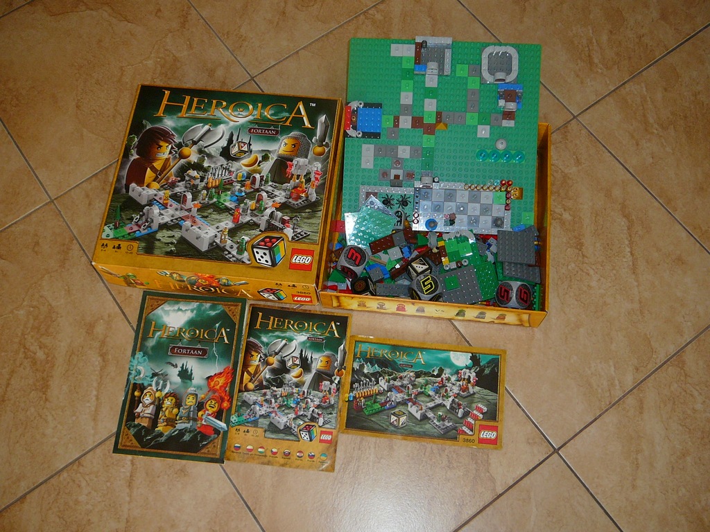 LEGO Heroica klocki + gra + płytka budowlana