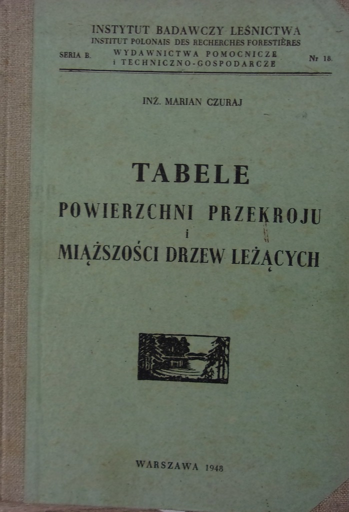 Tabele Powierzchni przekroju i miąższości