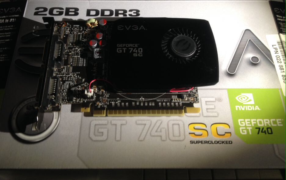 Evga geforce GT 740 SC single slot