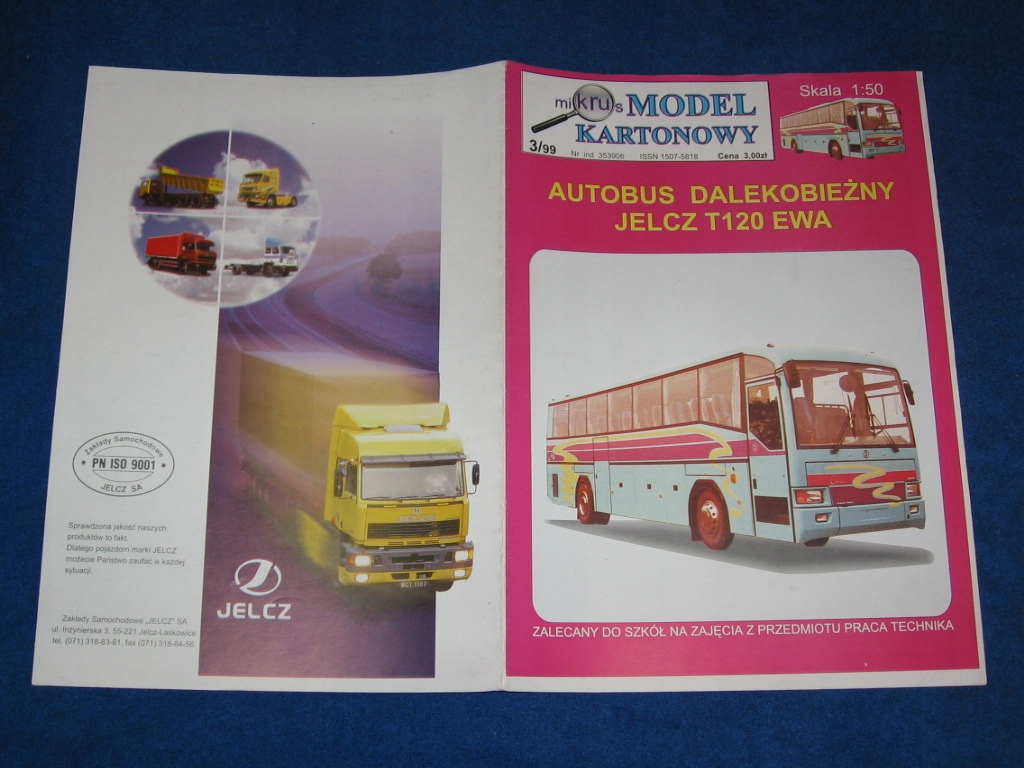wyd. Mikrus - autobus dalekobieżny JELCZ T120 EWA