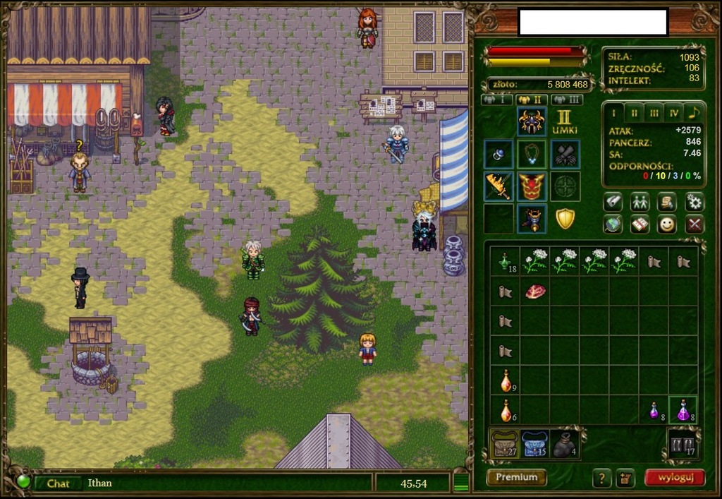 Margonem 110+w (full hero),50+ł Zemyna