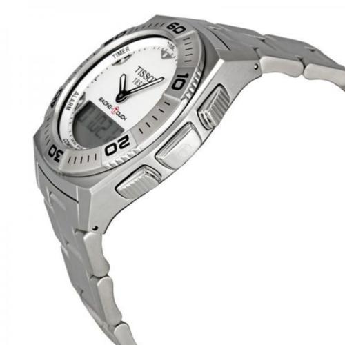 racing touch white dial men's watch t0025201103100