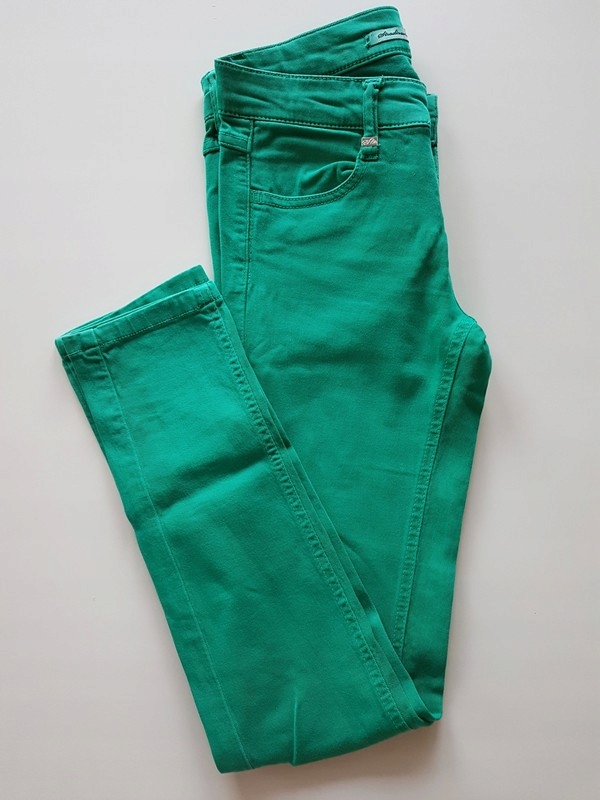 Stradivarius zielone spodnie S