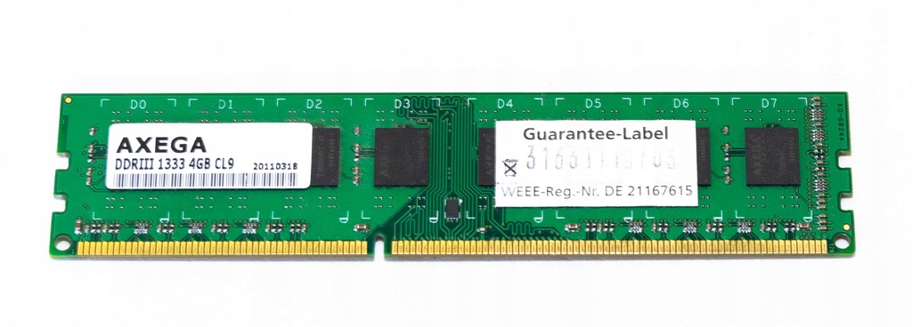 RAM Axega 4GB DDR3 1333MHz CL9 1.5V WAWA