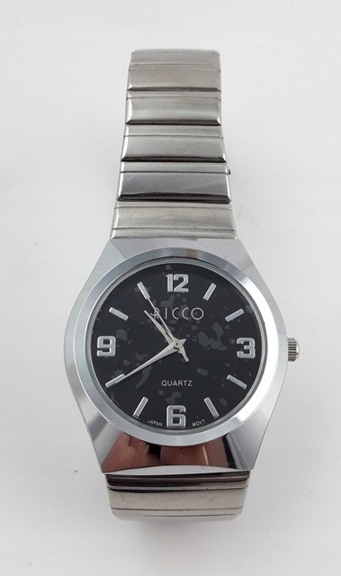 ZEGAREK RICCO QUARTZ Z BRANSOLETĄ SREBRNĄ