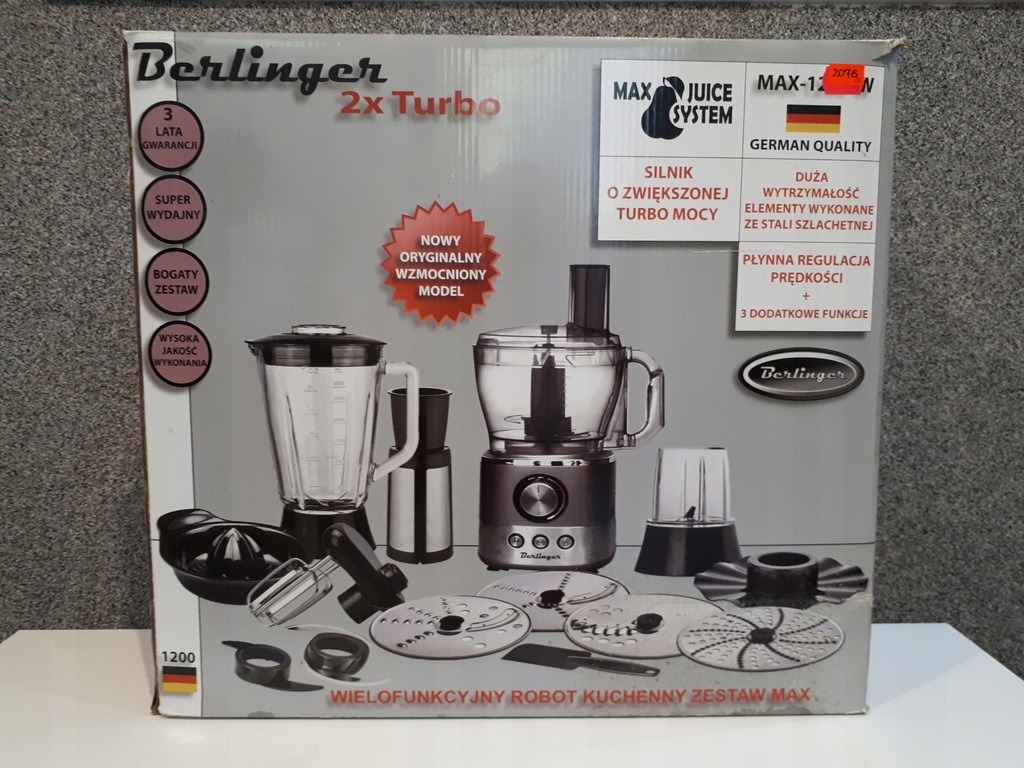BERLINGER MAX 1200W ROBOT KUCHENNY 2076/18