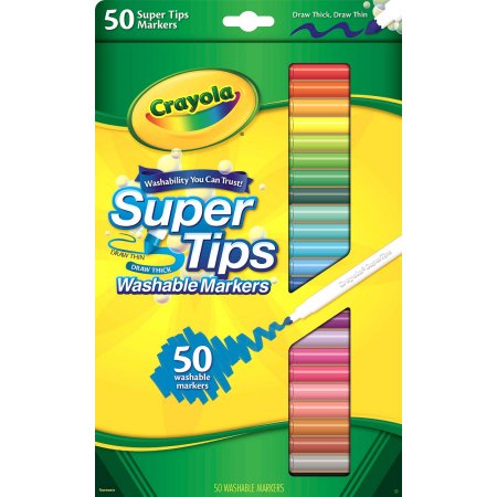 CRAYOLA SUPER TIPS PISAKI ZMYWALNE 50 SZTUK E