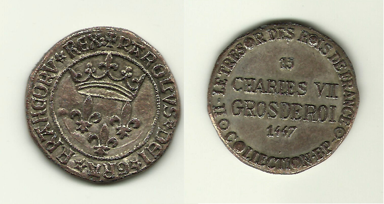 Francja 1477 Karol VII Zwycięski  limitowana seri