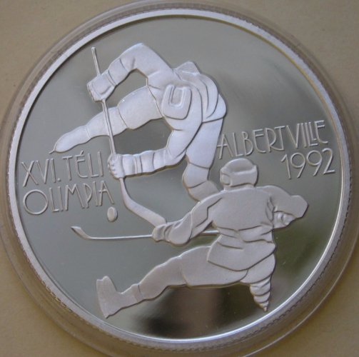 Węgry - 500 forintów - 1989 - hokej - mennicza