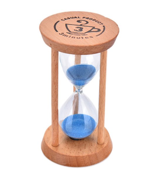 Klepsydra piaskowa klapsydra zegar drewniana 3 min