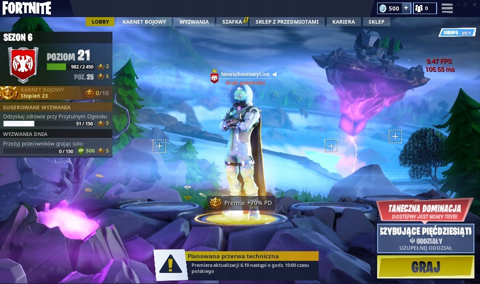 Konto fortnite SUPER EPICE SKINY ! +500 V-Dolców!