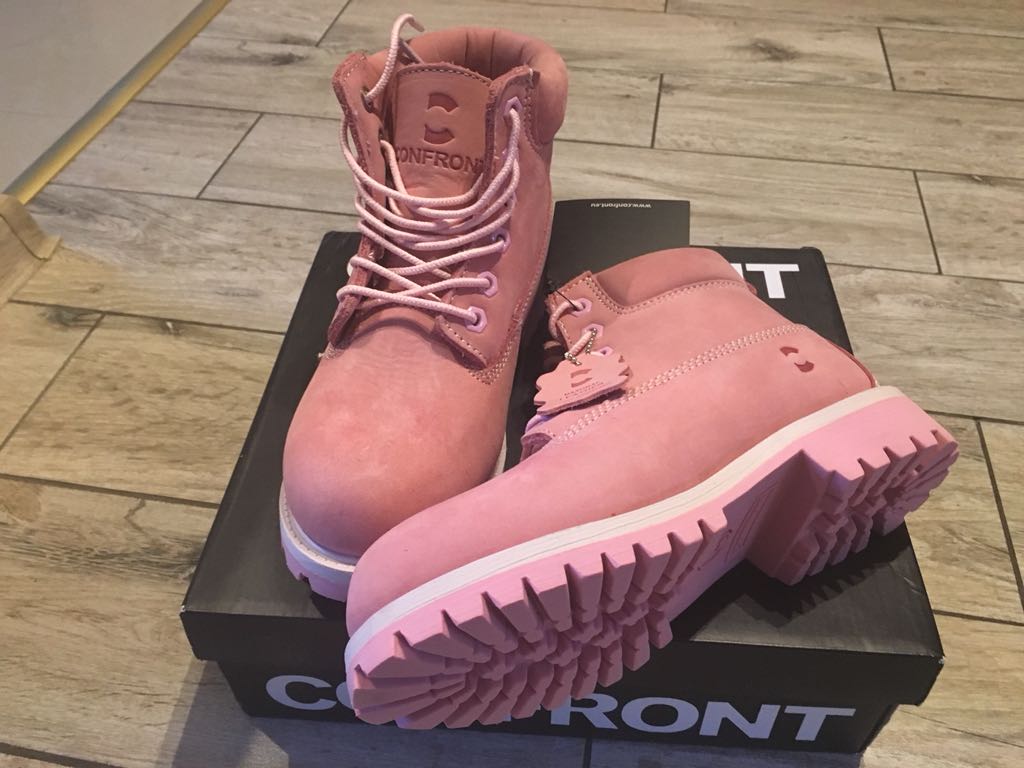 Trapery Confront 36 różowe timberland skora pink 