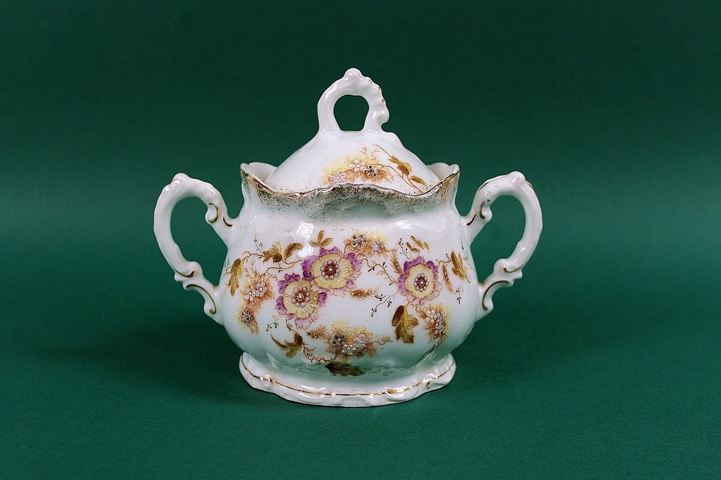 CUKIERNICA STARA ANTYCZNA PORCELANA  1880 - 1900 r