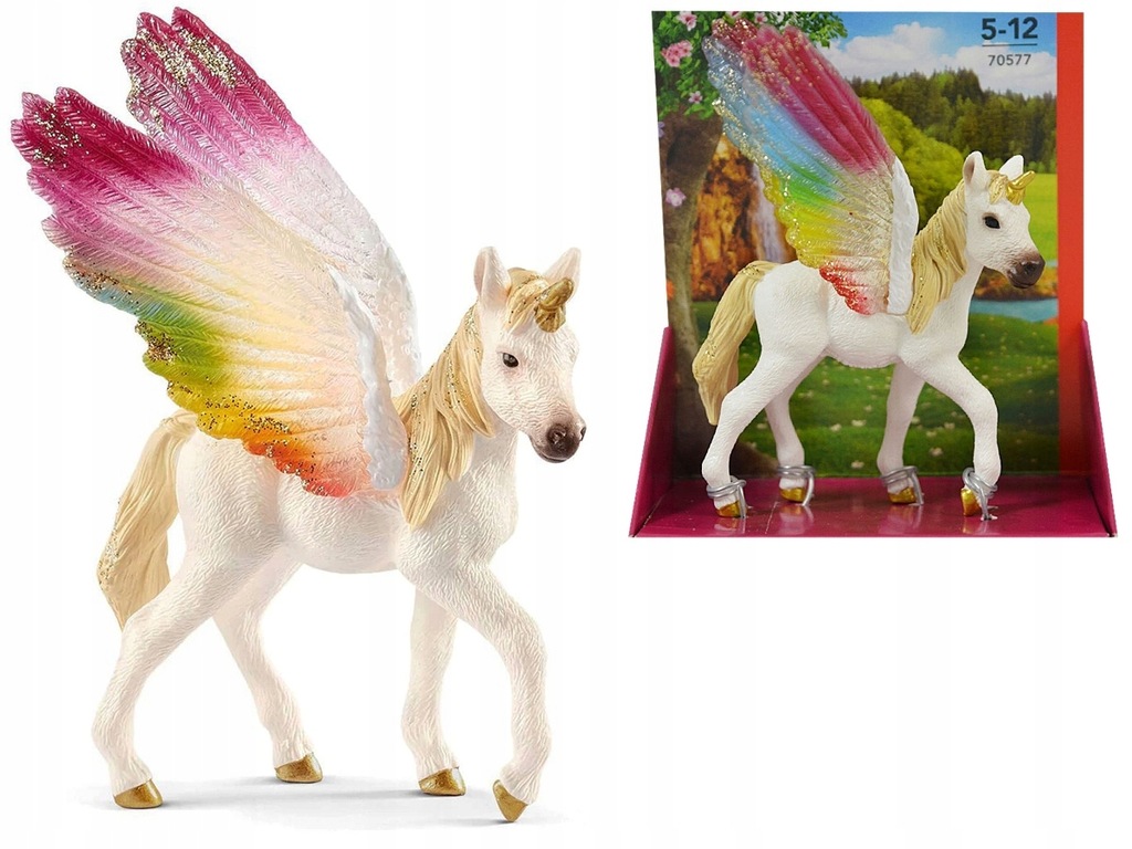 SCHLEICH Bayala TĘCZOWY JEDNOROŻEC źrebię 70577