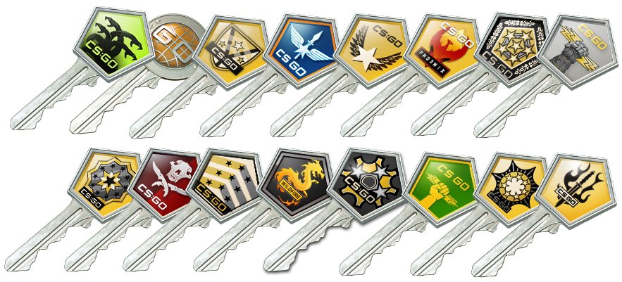 Klucze do skrzynek CS:GO CASE KEY CSGO | WSZYSTKIE