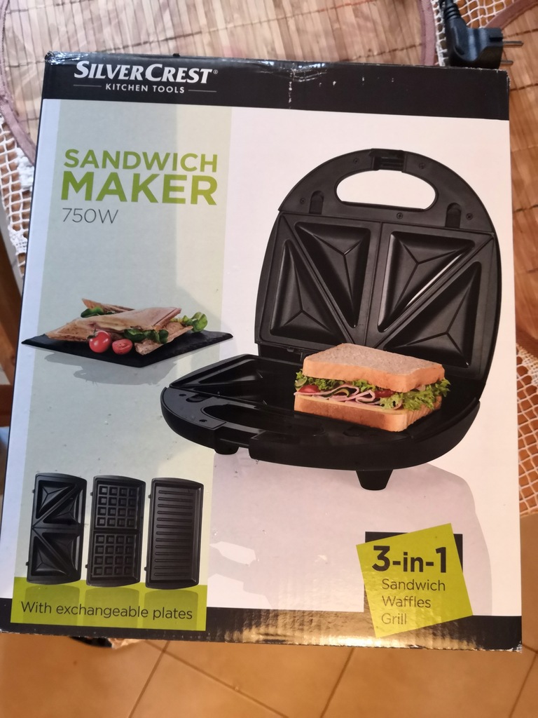 Sandwich grill gofry SilverCrest Lidl 3w1 7675575651 oficjalne