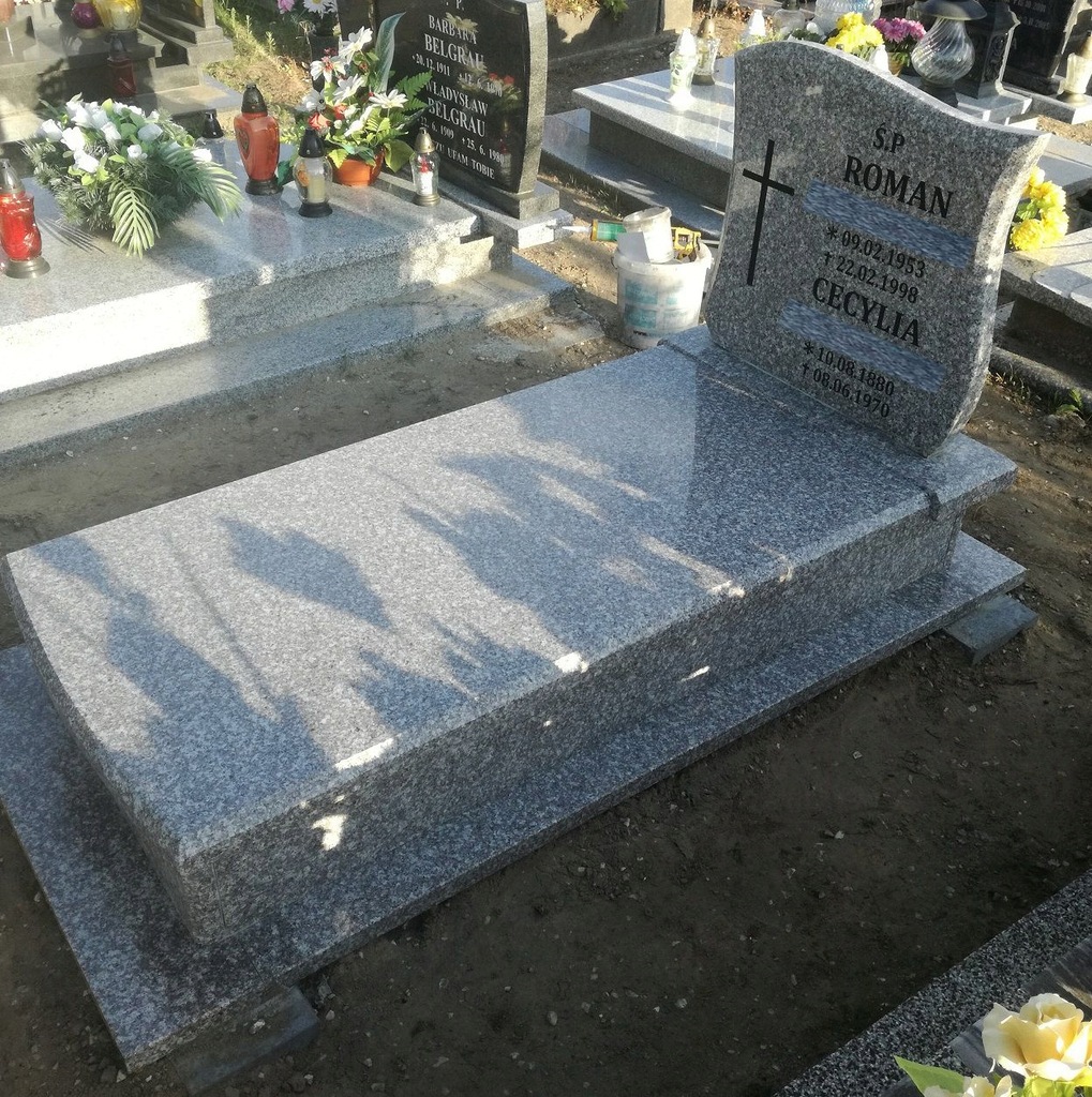 Nagrobki granitowe , okazja, montaż całe pomorskie