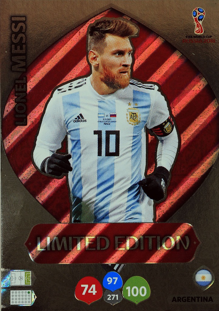 MESSI LIMITED karta panini WORLD CUP Russia 2018 7225166732
